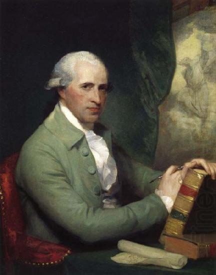 As painted by Gilbert Stuart,, Benjamin West